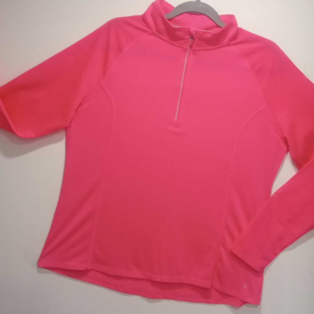 Women's Pink Quarter-Zip Top